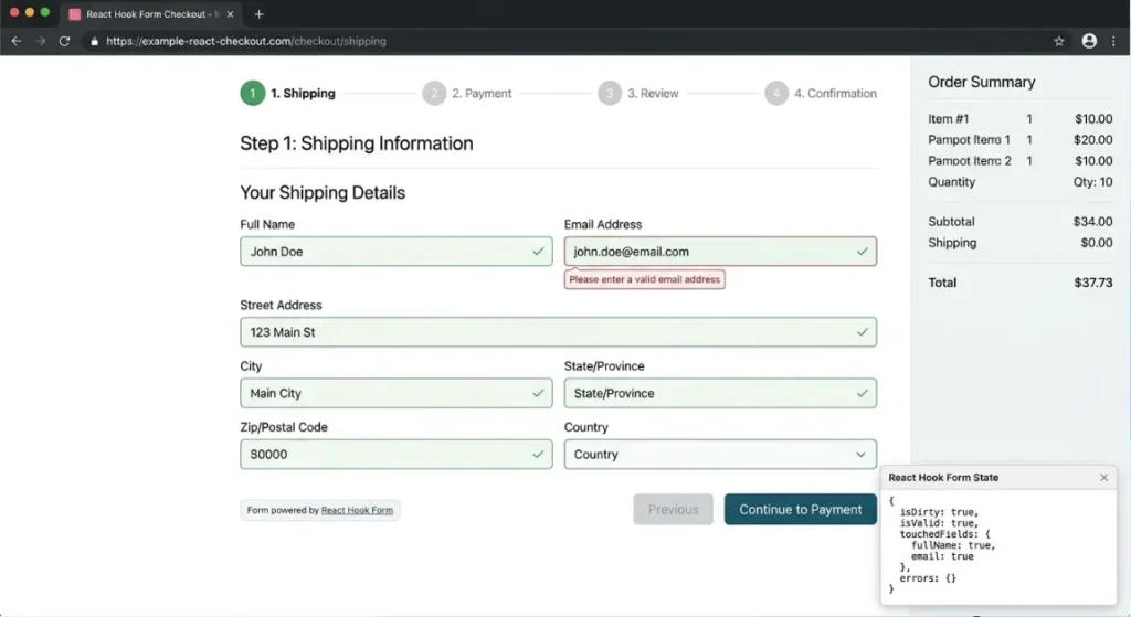 best form validation libraries for react 2026